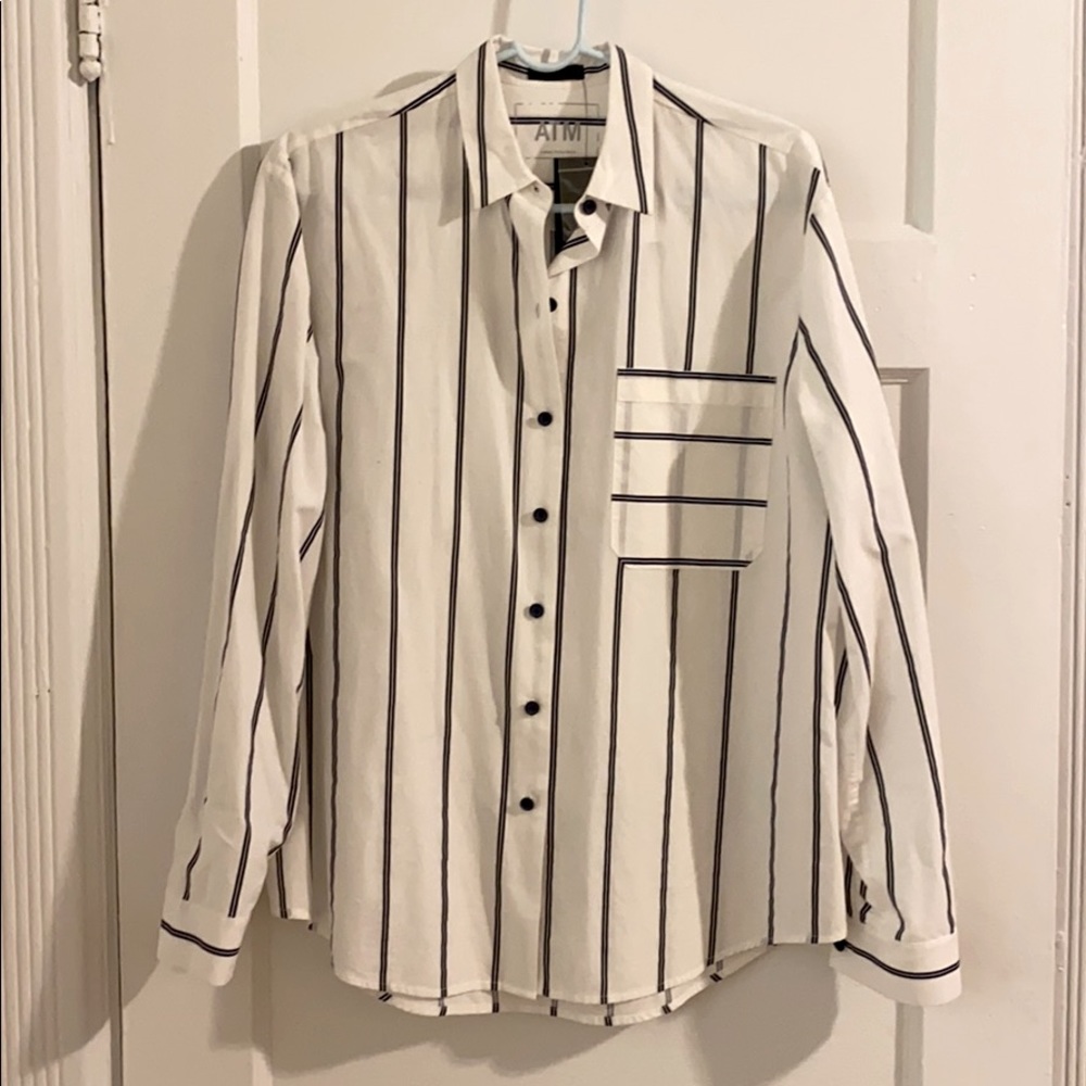 NWT ATM stripe shirt